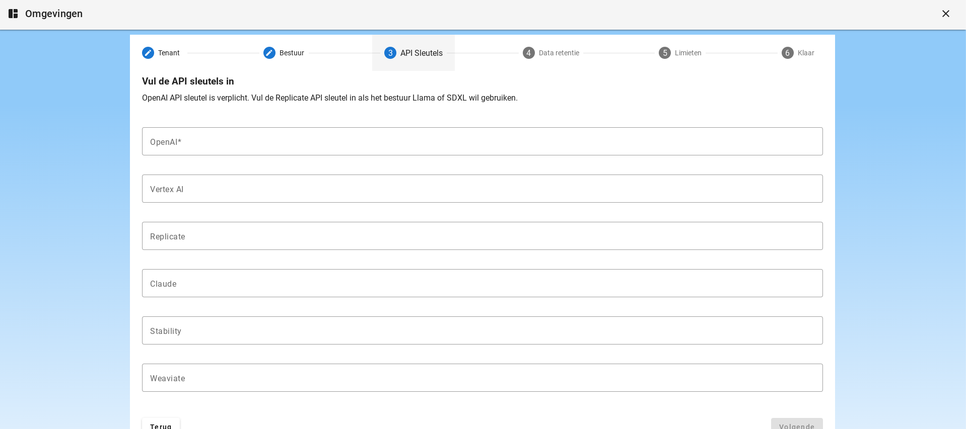 Setting up API Keys