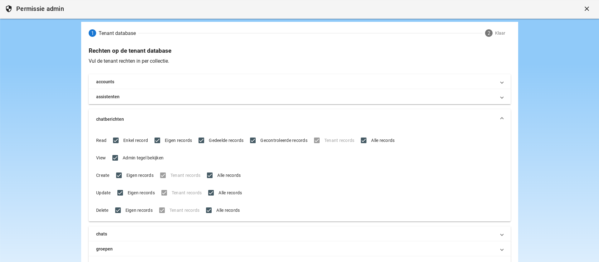 Setting permissions