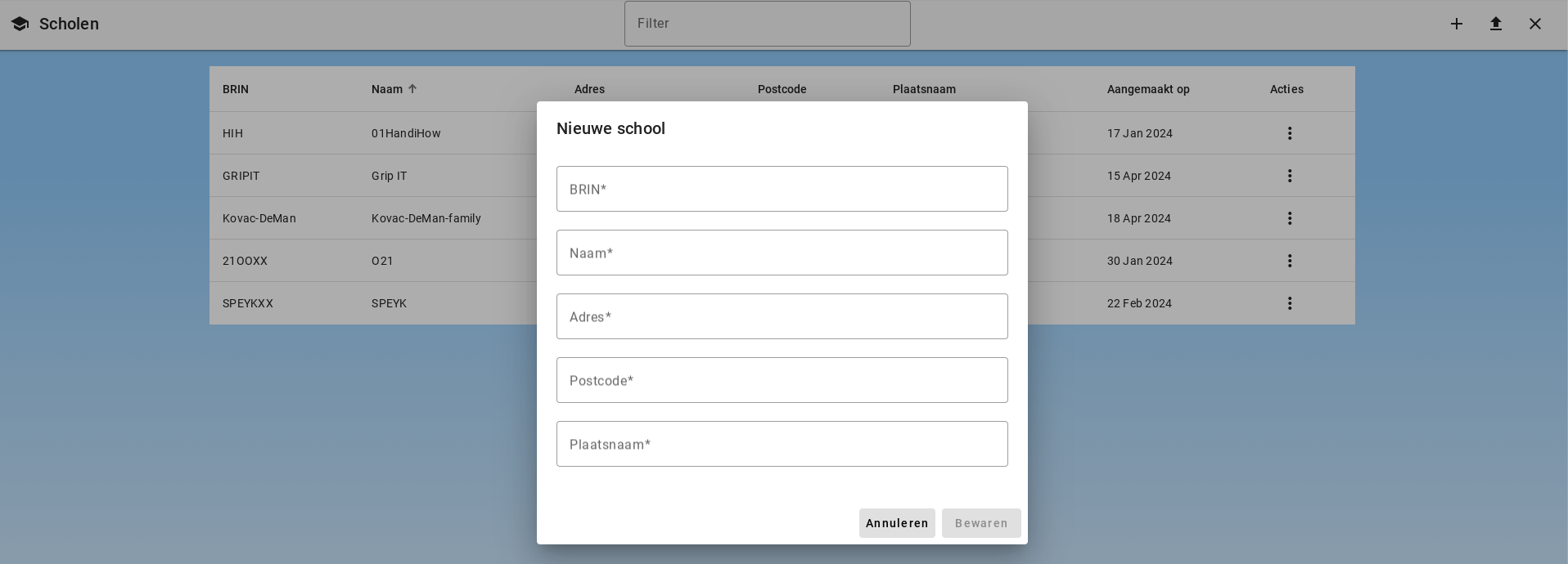 Add School