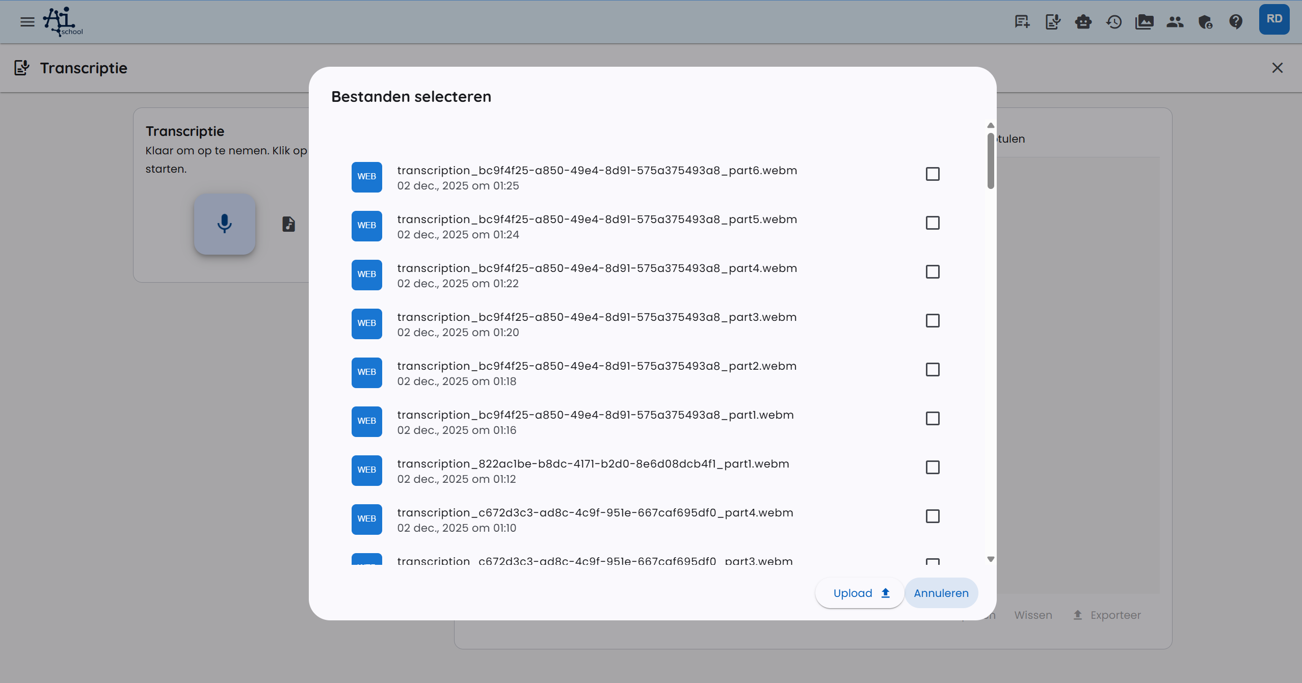 Démarrer avec un fichier audio
