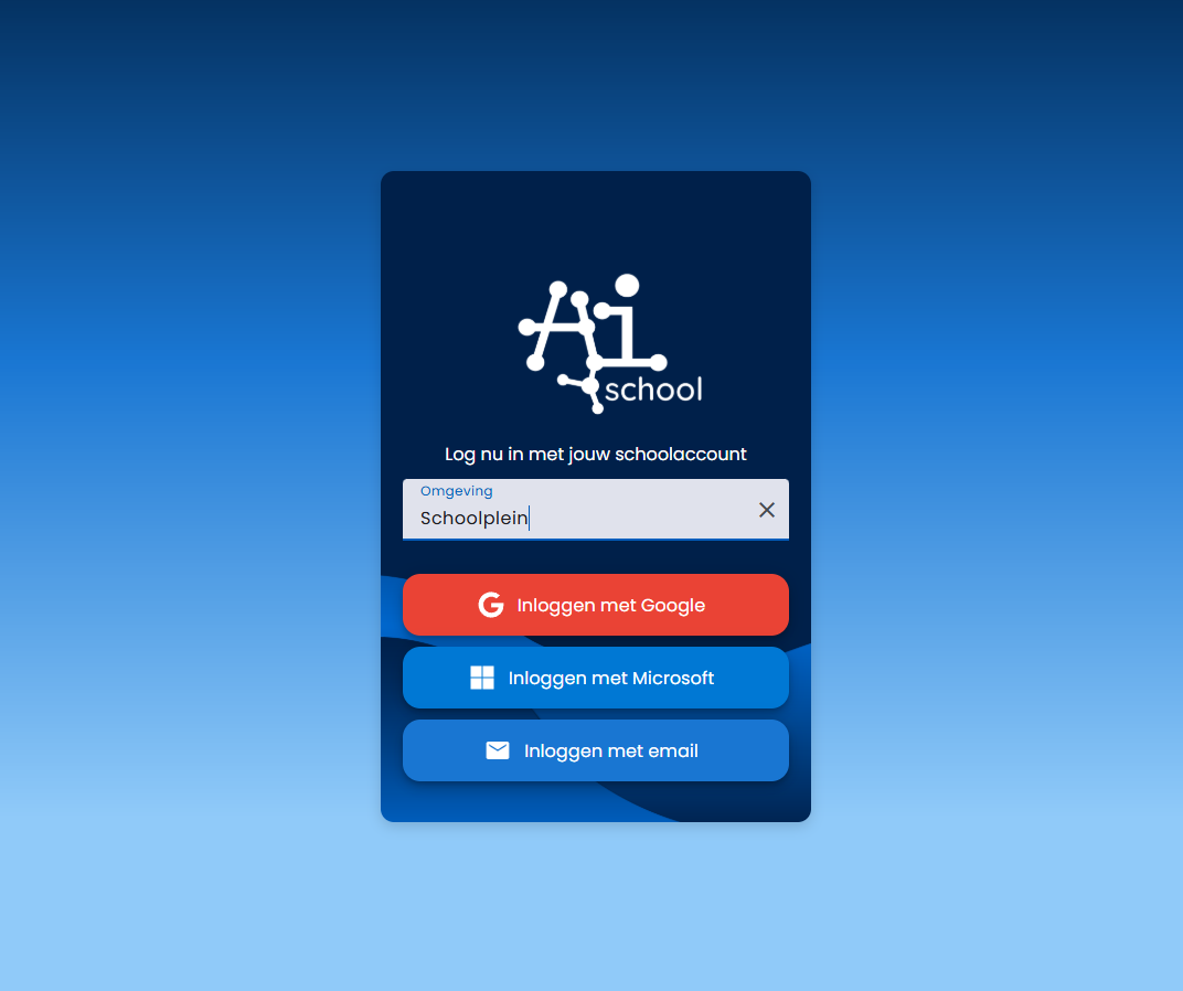 AI School Inloggningsmöjligheter
